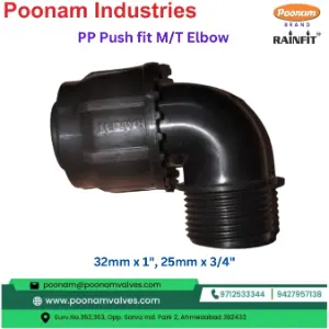 PP Pushfit MT Elbow 32mm x 1, 25mm x 3/4